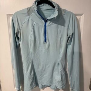 Lululemon Go the Distance 1/2 Zip Jacket in Caspian Blue